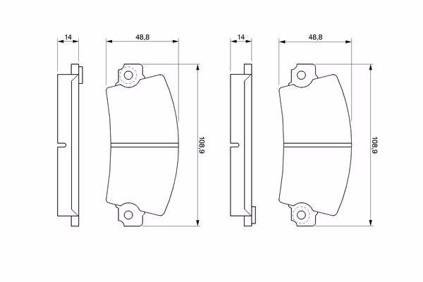 BOSCH Kit pastiglie freno, Freno a disco