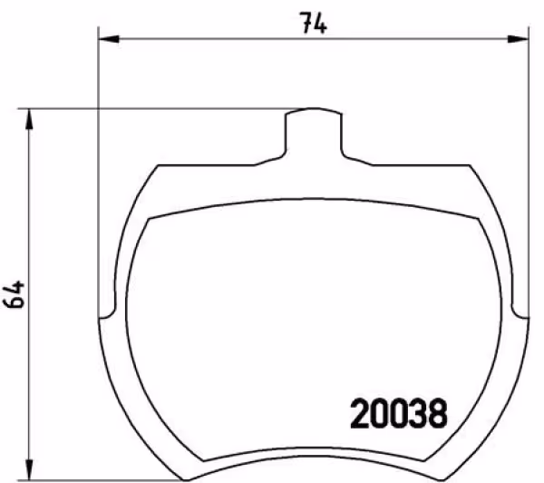 BREMBO Kit pastiglie freno, Freno a disco