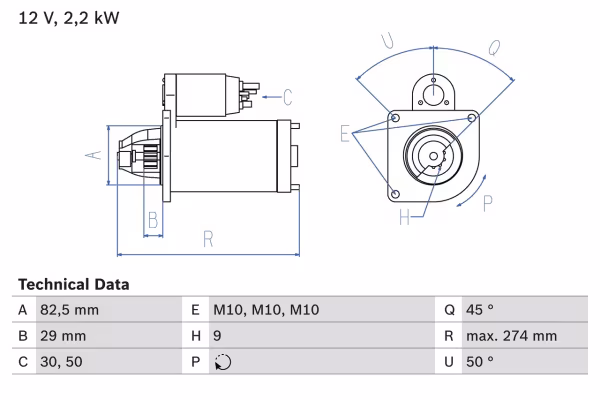 BOSCH Motorino d\'avviamento