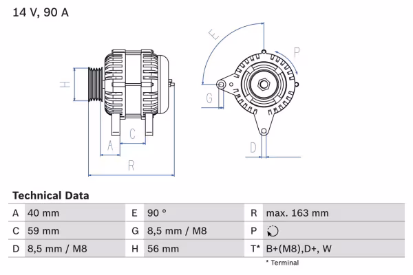 BOSCH Alternatore