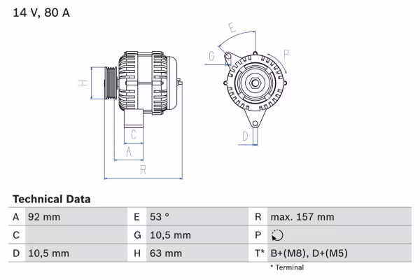BOSCH Alternatore