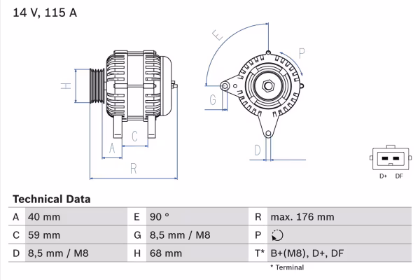 BOSCH Alternatore
