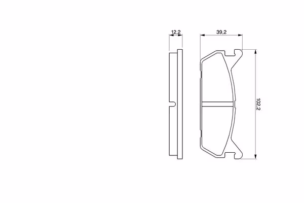 BOSCH Kit pastiglie freno, Freno a disco