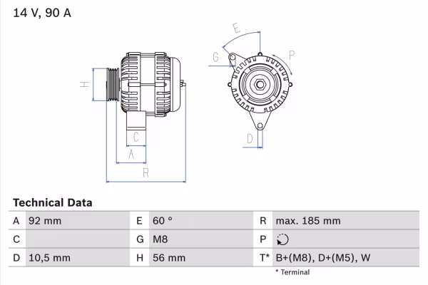 BOSCH Alternatore