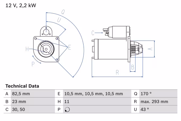 BOSCH Motorino d\'avviamento