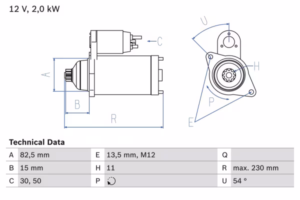 BOSCH Motorino d\'avviamento