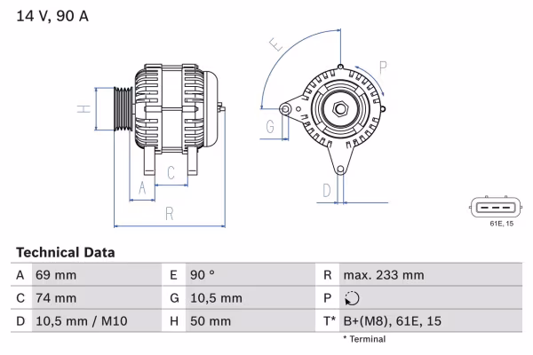 BOSCH Alternatore