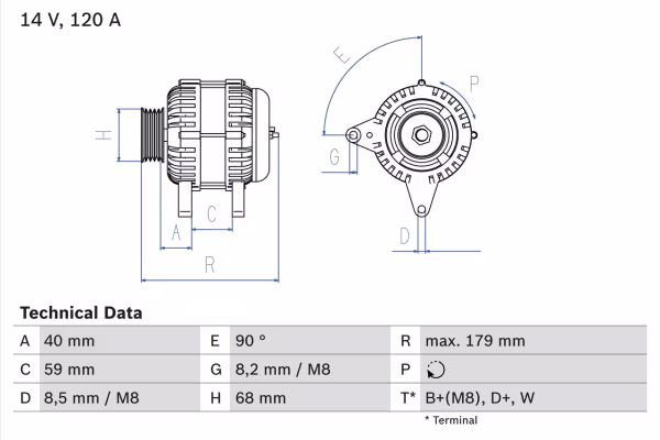 BOSCH Alternatore