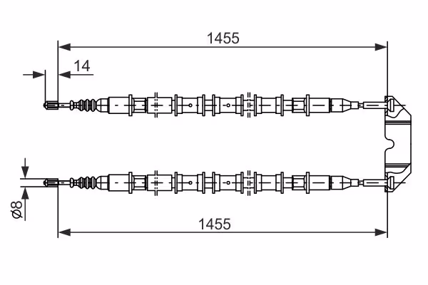 BOSCH Cavo comando, Freno stazionamento
