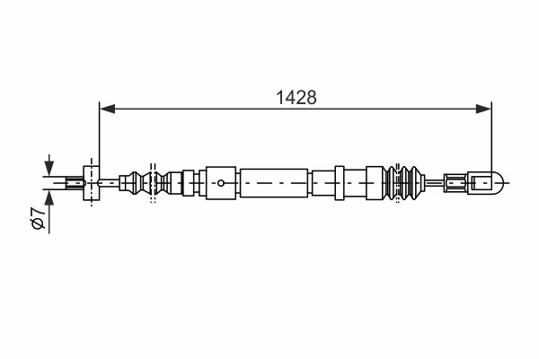 BOSCH Cavo comando, Freno stazionamento