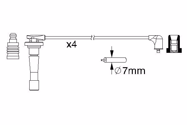 BOSCH Kit cavi accensione