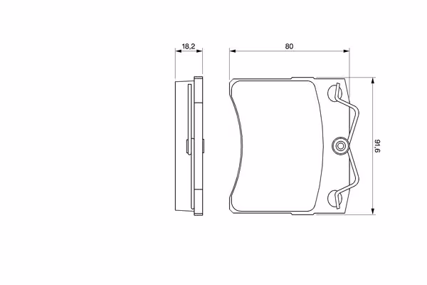 BOSCH Kit pastiglie freno, Freno a disco