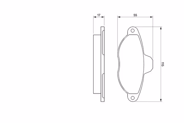 BOSCH Kit pastiglie freno, Freno a disco
