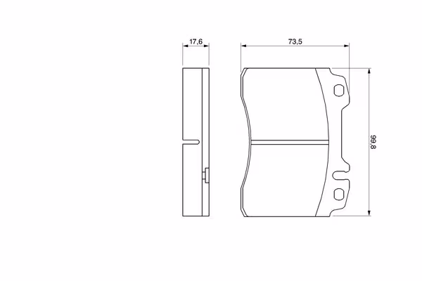 BOSCH Kit pastiglie freno, Freno a disco