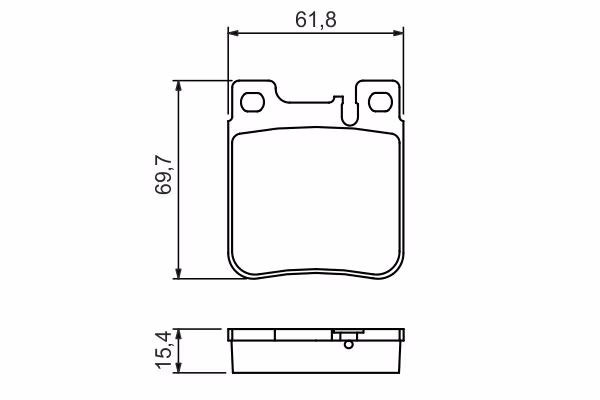 BOSCH Kit pastiglie freno, Freno a disco