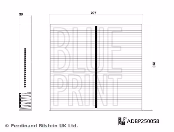 BLUE PRINT Filtro, Aria abitacolo