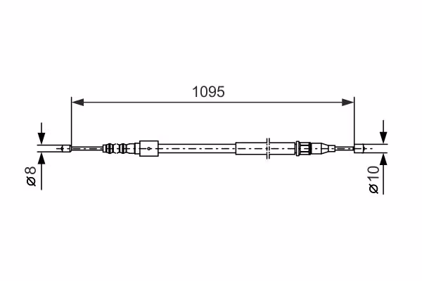 BOSCH Cavo comando, Freno stazionamento