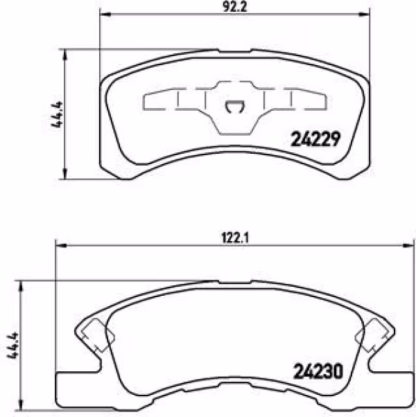 BREMBO Kit pastiglie freno, Freno a disco