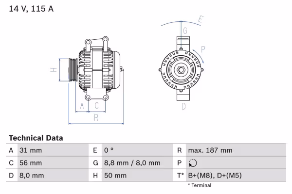 BOSCH Alternatore