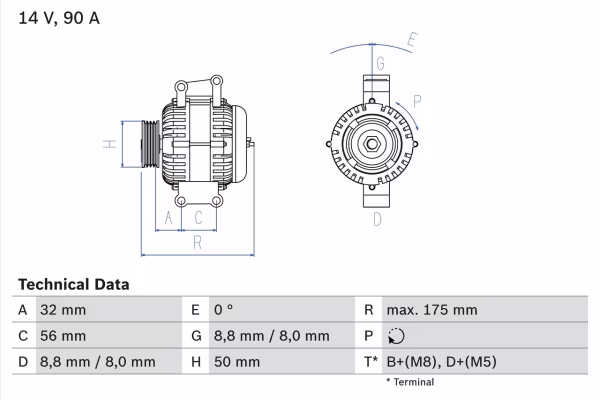 BOSCH Alternatore