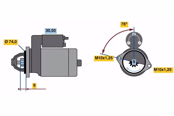 BOSCH Motorino d\'avviamento