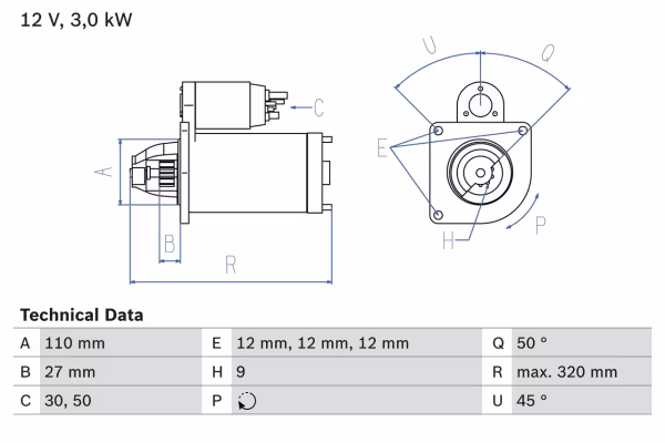 BOSCH Motorino d\'avviamento