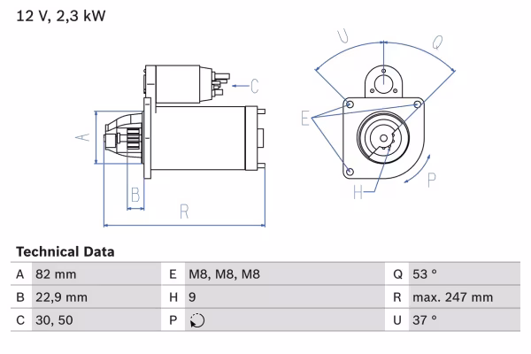 BOSCH Motorino d\'avviamento