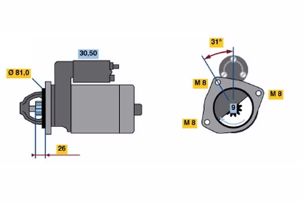 BOSCH Motorino d\'avviamento