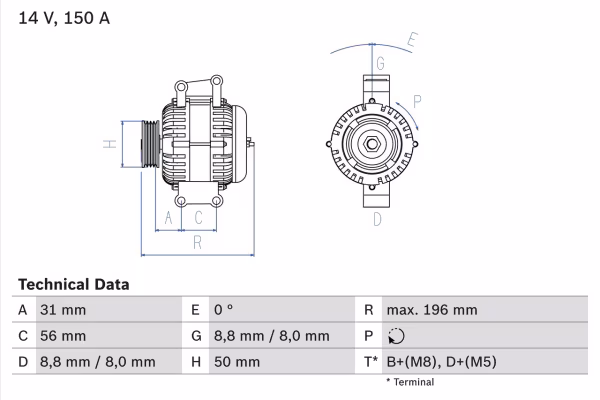 BOSCH Alternatore