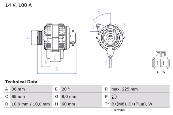 BOSCH Alternatore
