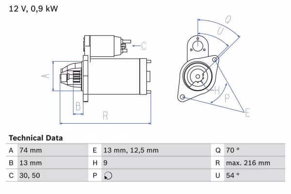 BOSCH Motorino d\'avviamento