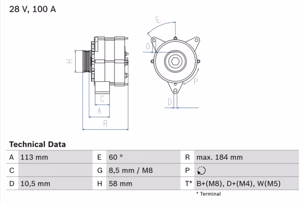 BOSCH Alternatore