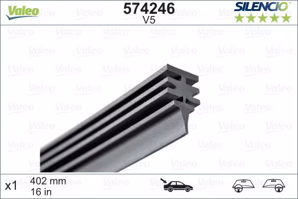VALEO REFIL SPAZZOLA TERGICRISTALLO