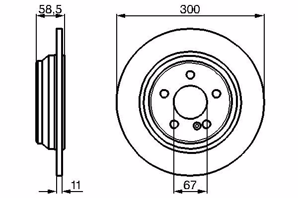 BOSCH Disco freno