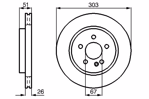 BOSCH Disco freno