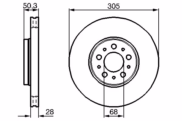 BOSCH Disco freno