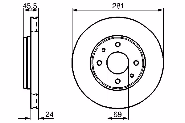 BOSCH Disco freno