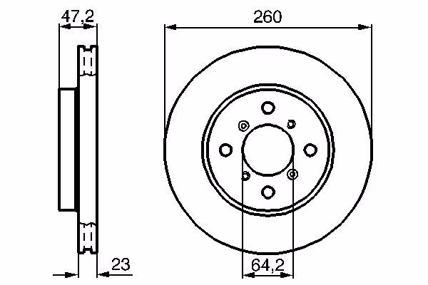BOSCH Disco freno