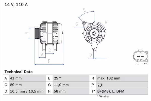 BOSCH Alternatore
