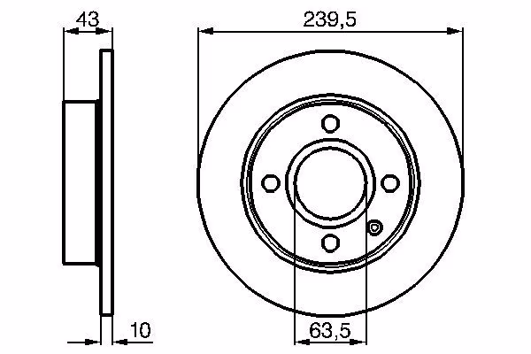 BOSCH Disco freno