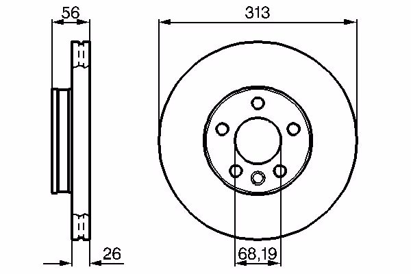 BOSCH Disco freno