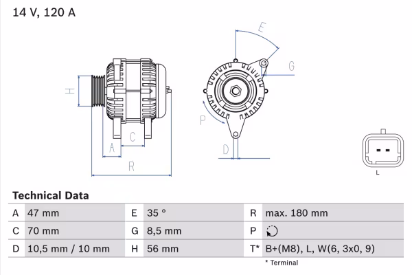 BOSCH Alternatore