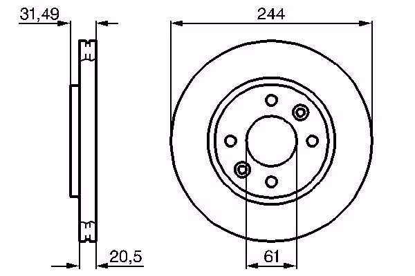 BOSCH Disco freno