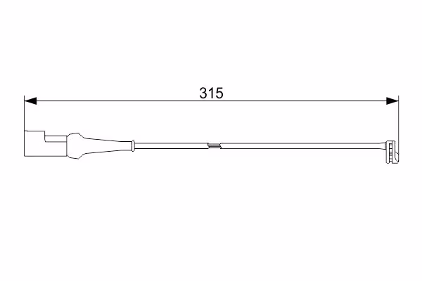 BOSCH Contatto segnalazione, Usura past. freno/mat. d\'attrito