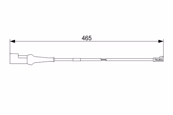 BOSCH Contatto segnalazione, Usura past. freno/mat. d\'attrito