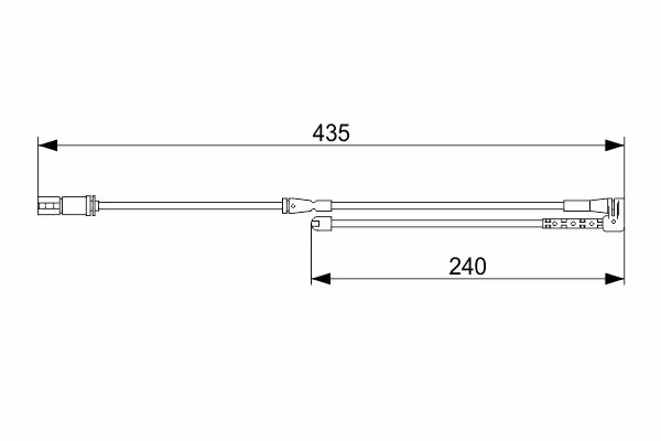 BOSCH Contatto segnalazione, Usura past. freno/mat. d\'attrito