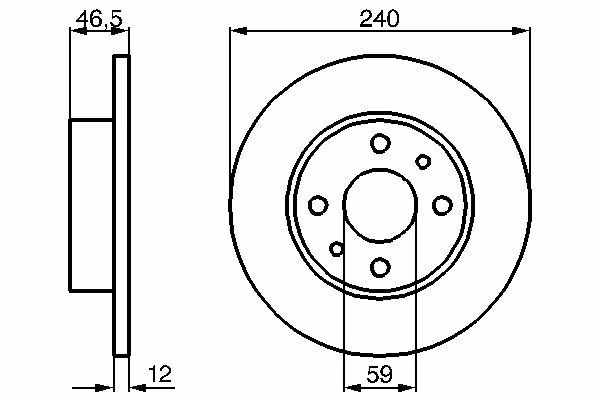 BOSCH Disco freno