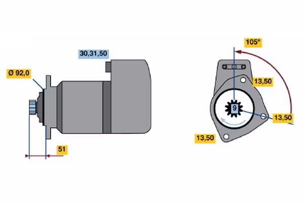BOSCH Motorino d\'avviamento