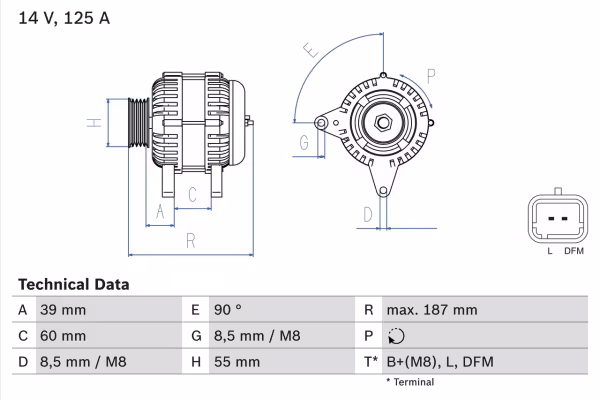 BOSCH Alternatore
