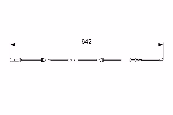 BOSCH Contatto segnalazione, Usura past. freno/mat. d\'attrito